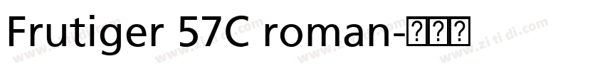 Frutiger 57C roman字体转换